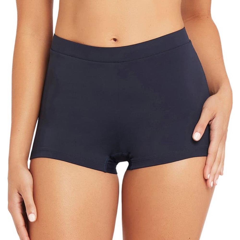 •SEA LEVEL• Eco Essentials Katie Boy Leg Swim Shorts in‎ Night Sky Blue Size 16